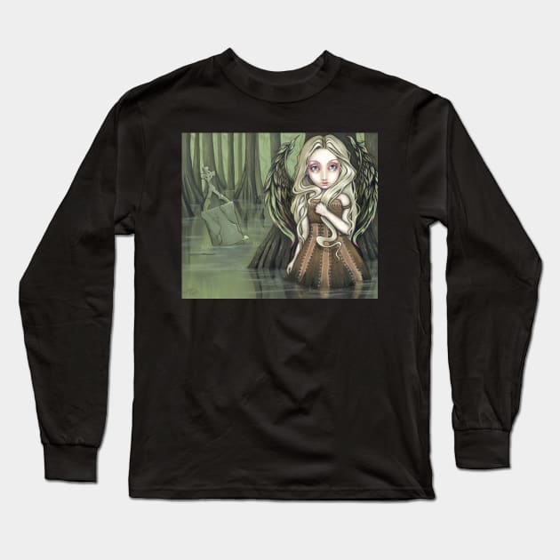 Swamp Angel of Death Long Sleeve T-Shirt by Wanderer Bat